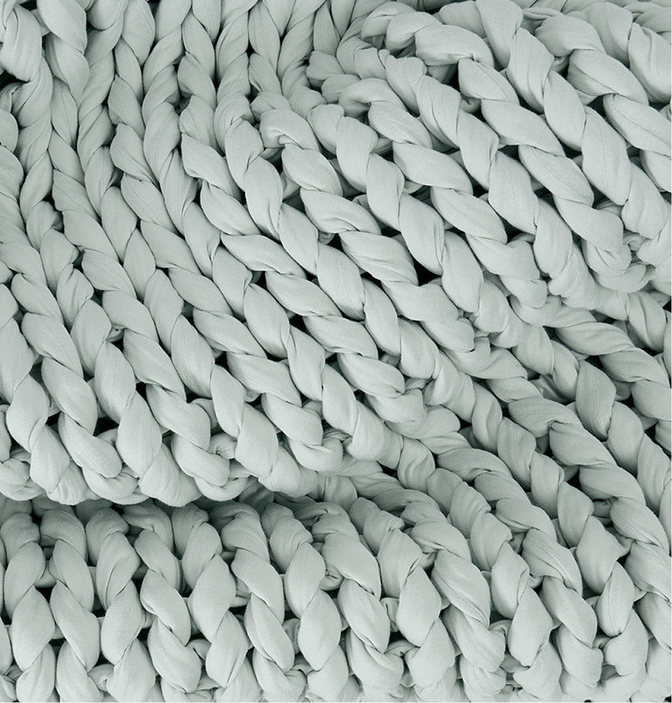 Close up of weighted blanket texture